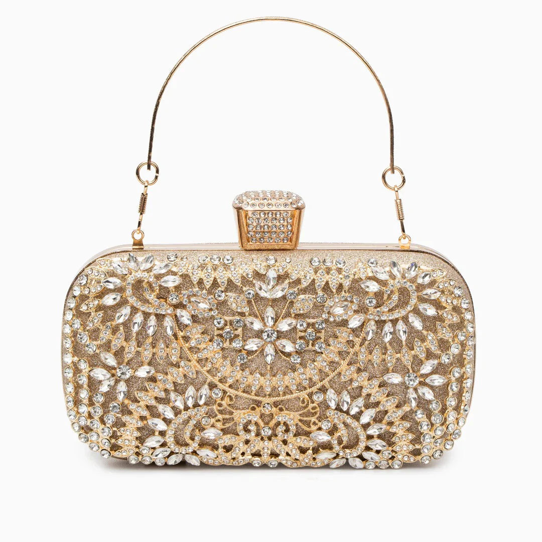 Vioraia Luxurious Flower Clutch Bag