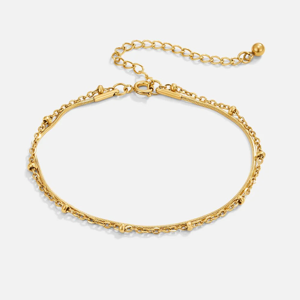 Vioraia Pia Gold Layered Bracelet