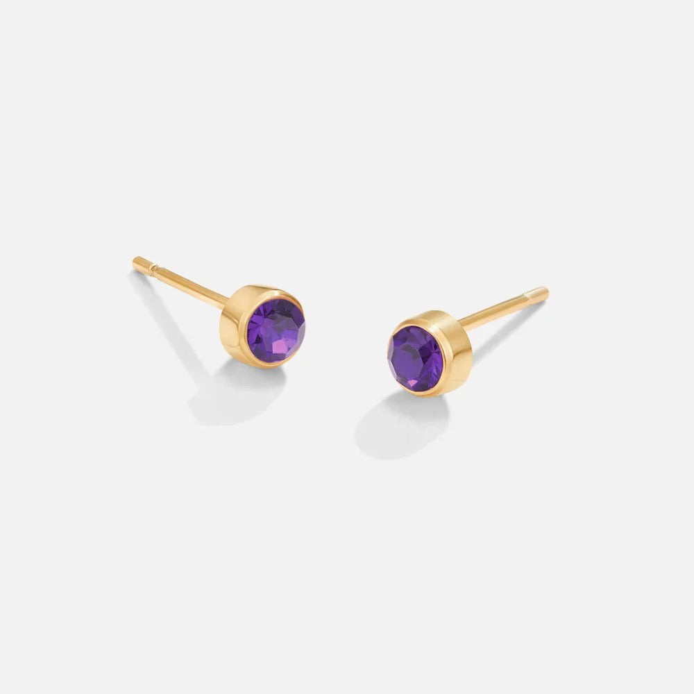 Vioraia Birthstone Stud Earrings