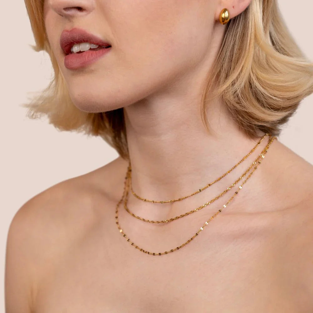 Vioraia Lila Multi Chain Necklace