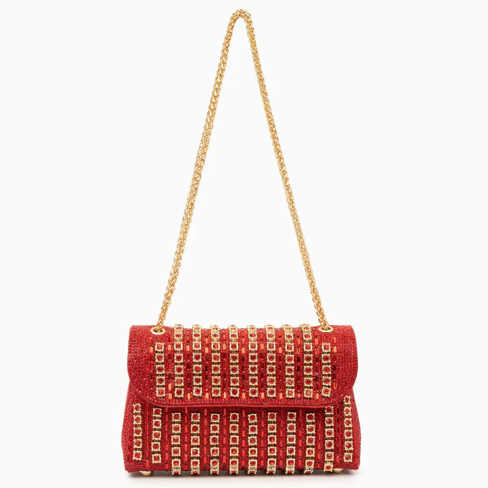Vioraia Chantal Diamond Clutch Bag