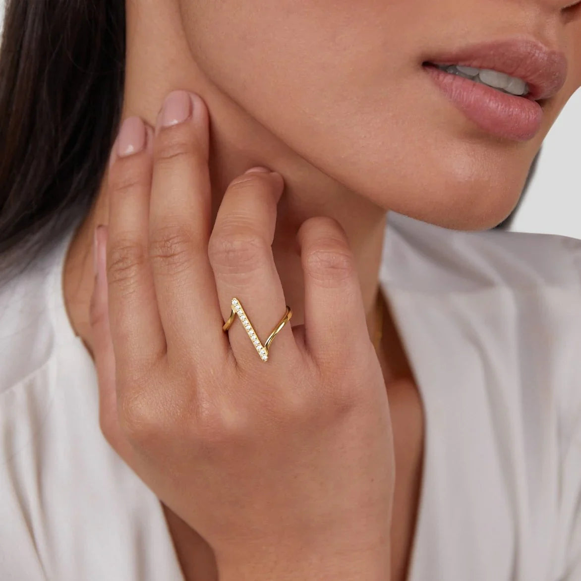 Vioraia Mila Twisted Gold Ring