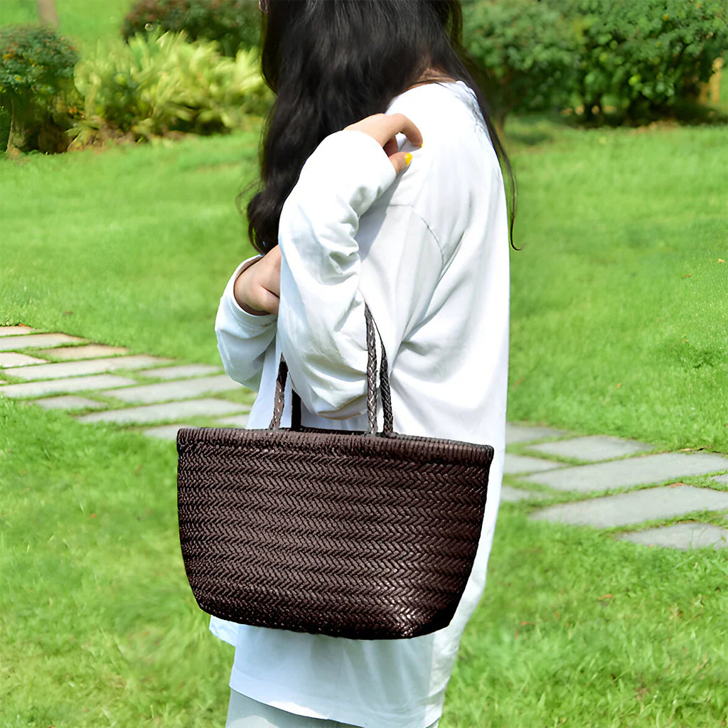 Vioraia Brie Woven Handbag