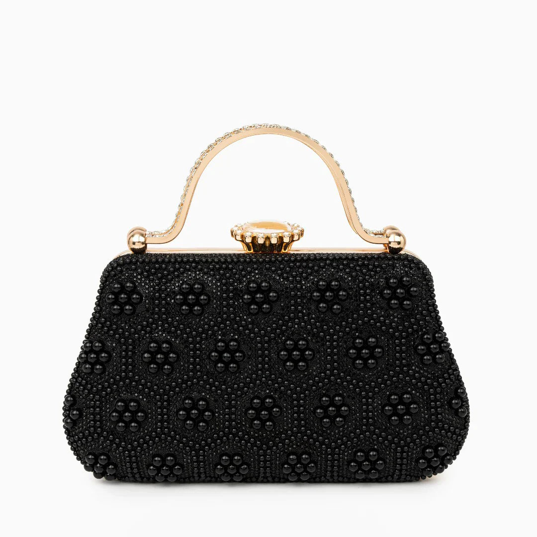 Vioraia Clarab  Pearl Clutch Bag