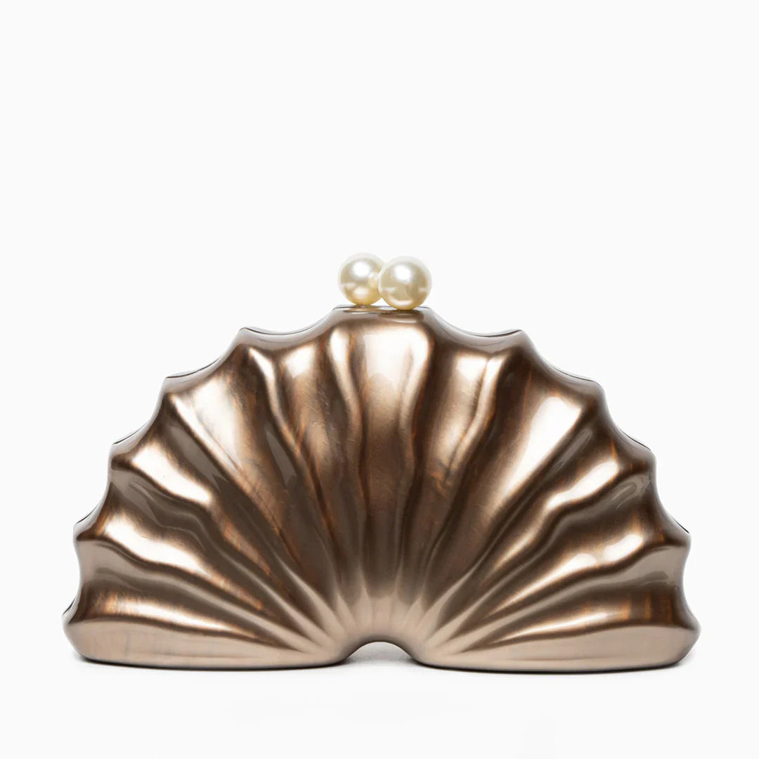 Vioraia Chloe Shell Clutch Bag