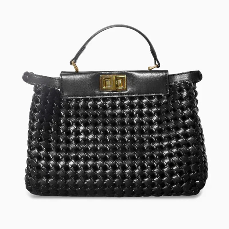 Vioraia Madelynn Braided Tote Bag