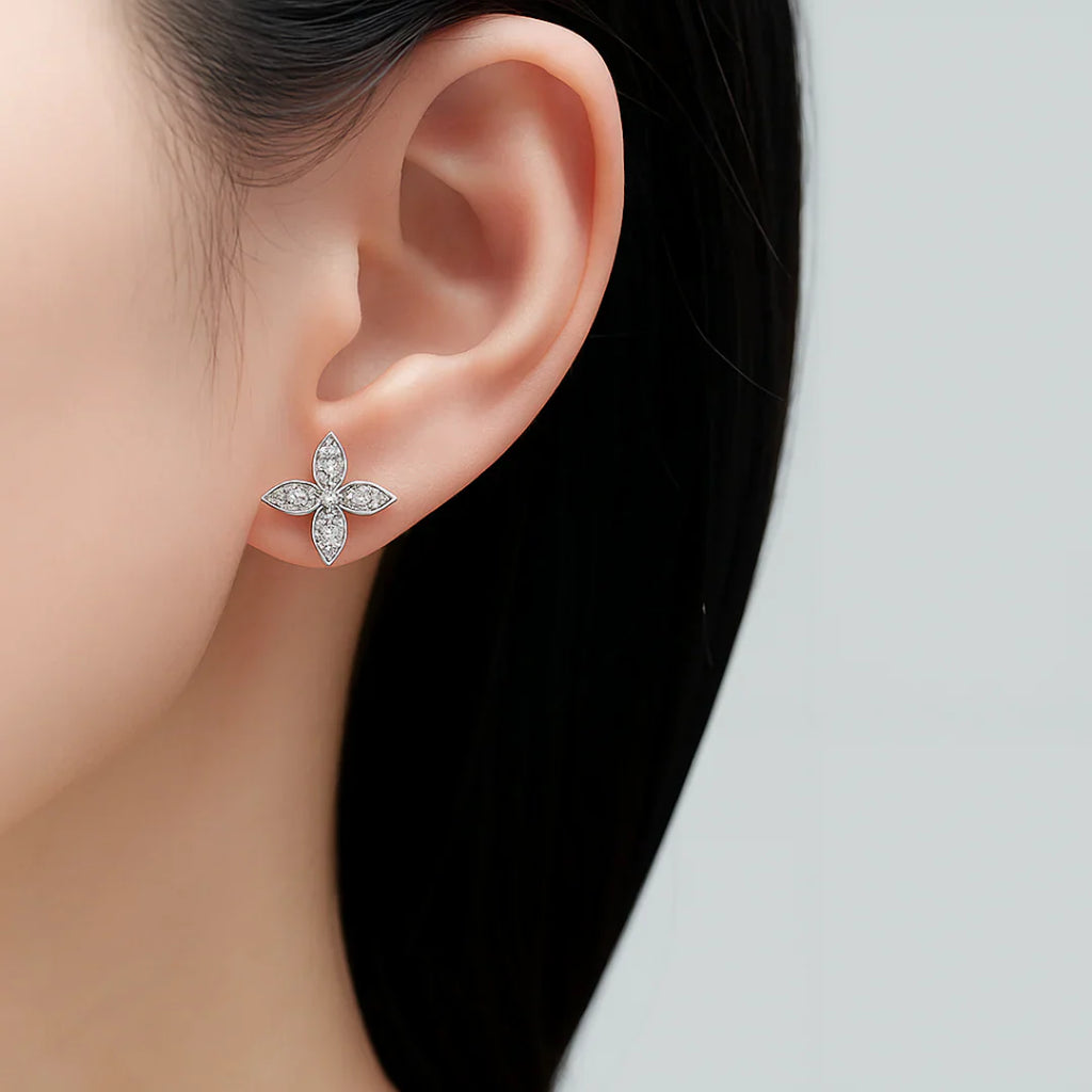 Vioraia Lyra Bloom Frost Earrings