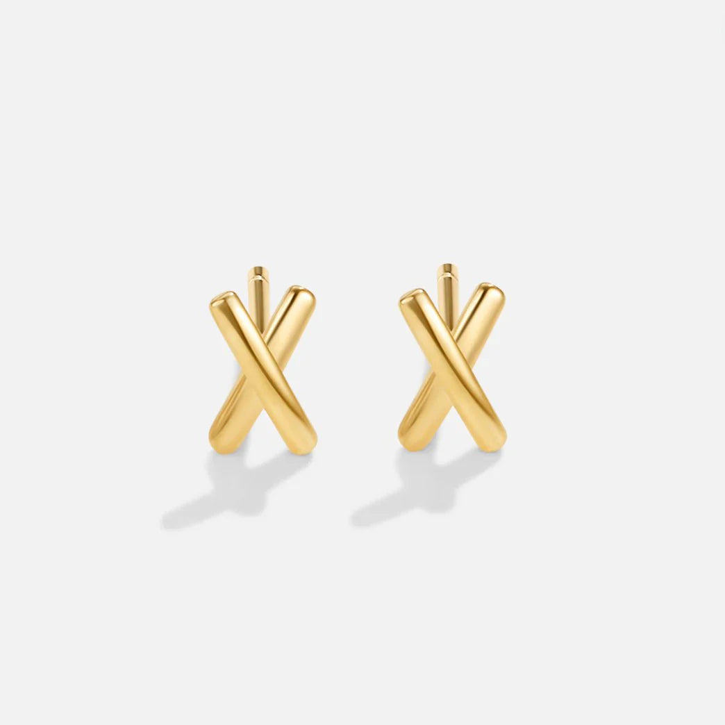 Vioraia Graffiti X Stud Earrings