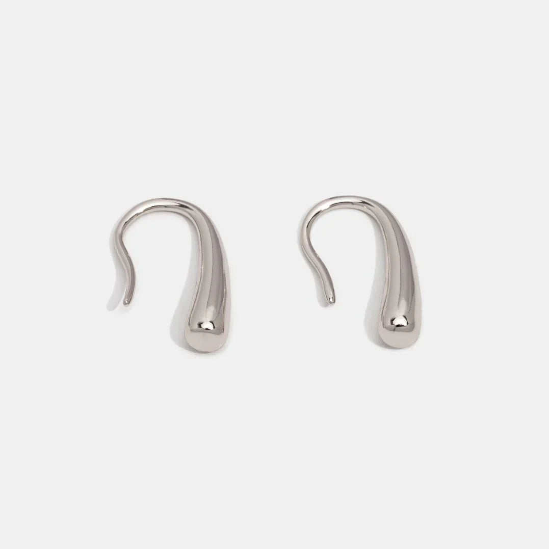 Vioraia Francesca Water Drop Silver Earrings