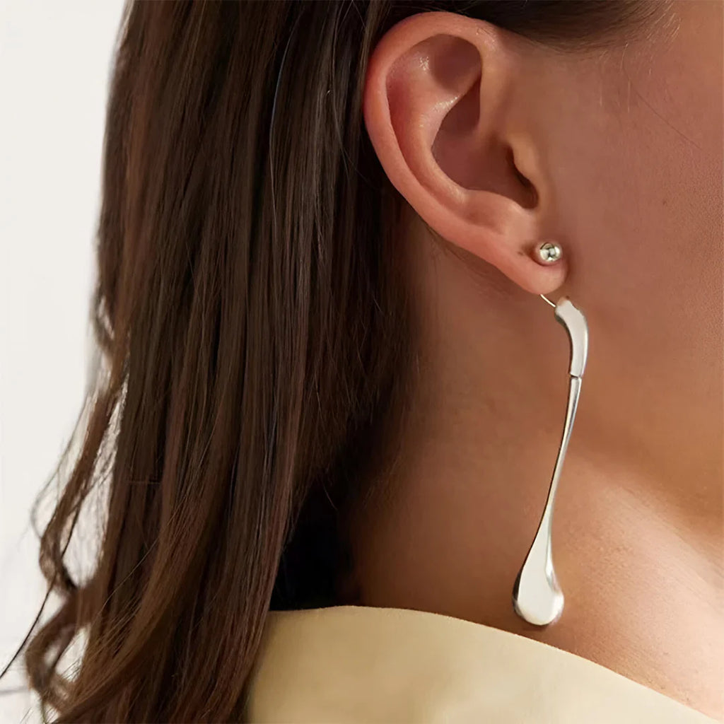 Vioraia Camille Elongated Drop Earrings