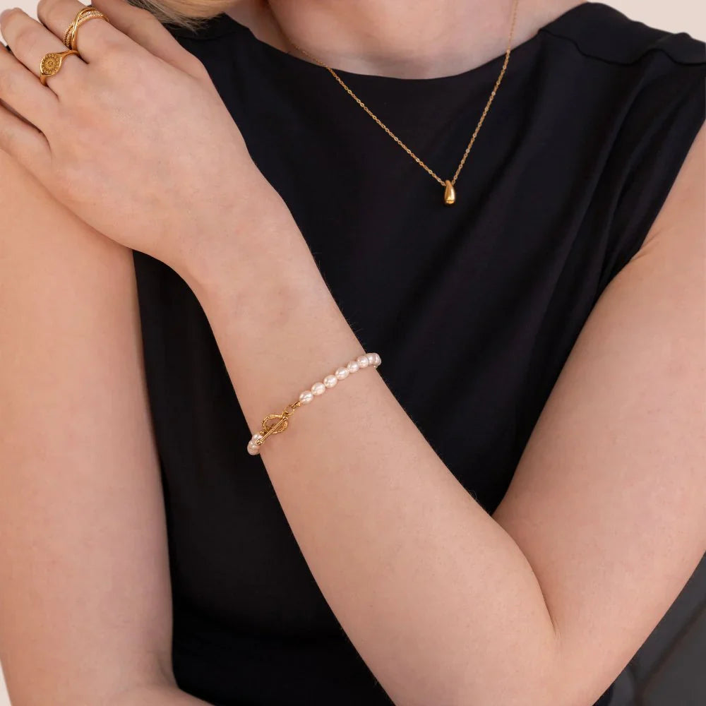 Vioraia Cara Pearl Link Bracelet