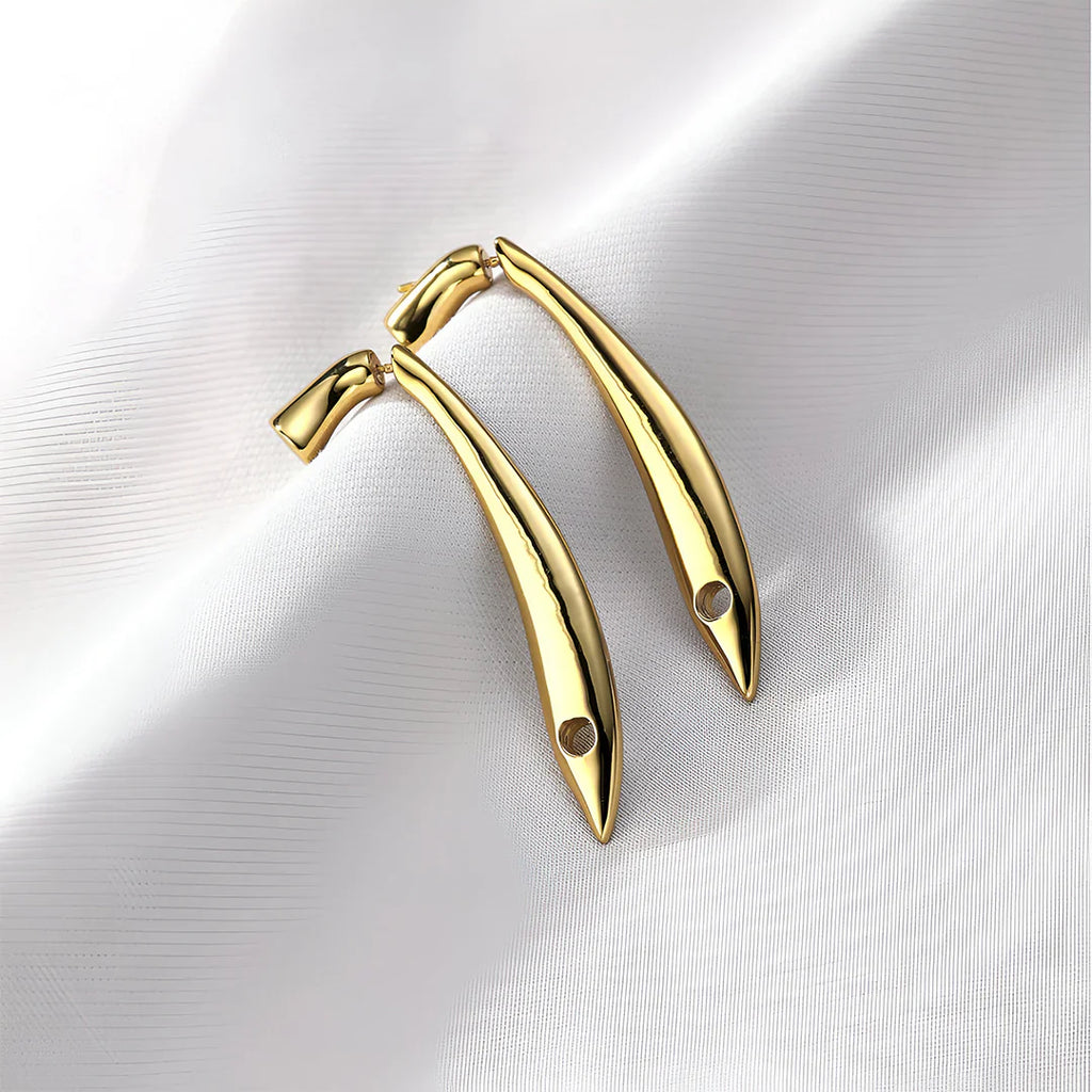 Vioraia Lana Sleek Arc Earrings