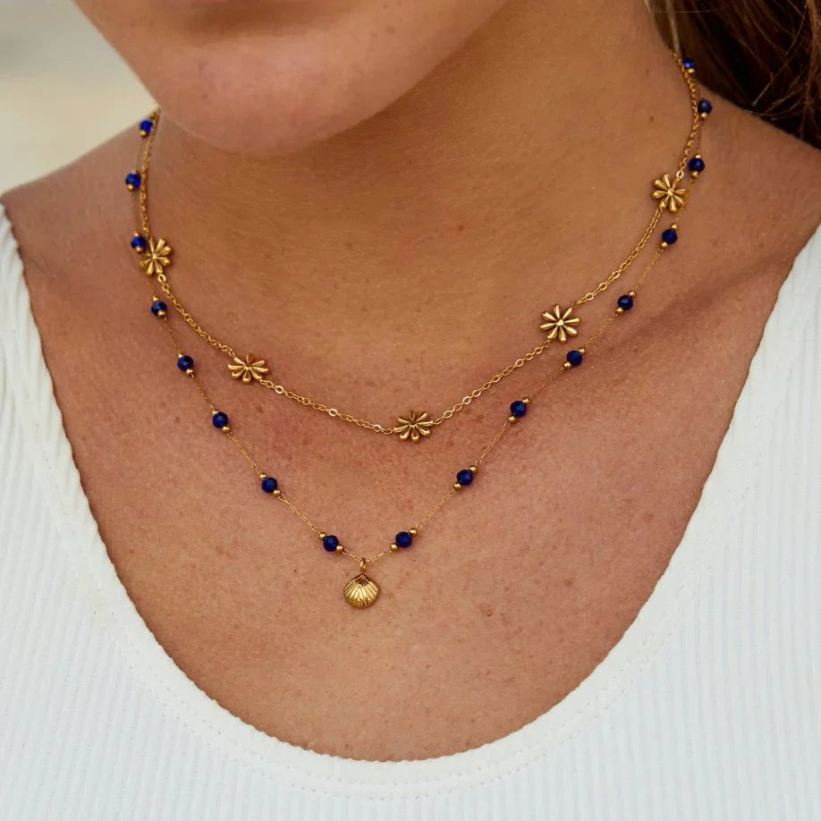 Vioraia Flower Power 18K Gold Necklace