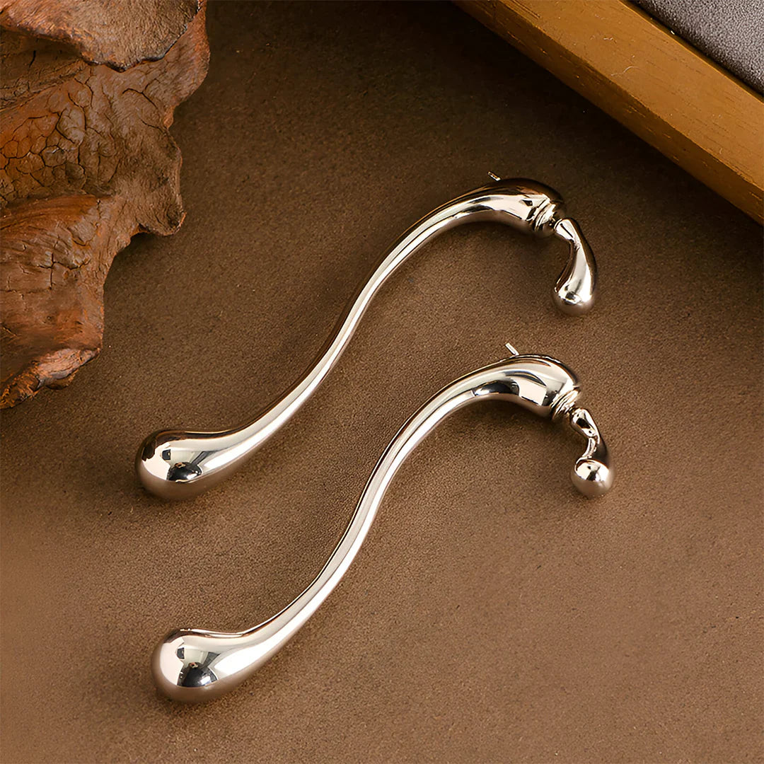 Vioraia Camille Elongated Drop Earrings