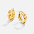 Vioraia Talia Gold Hoop Earrings