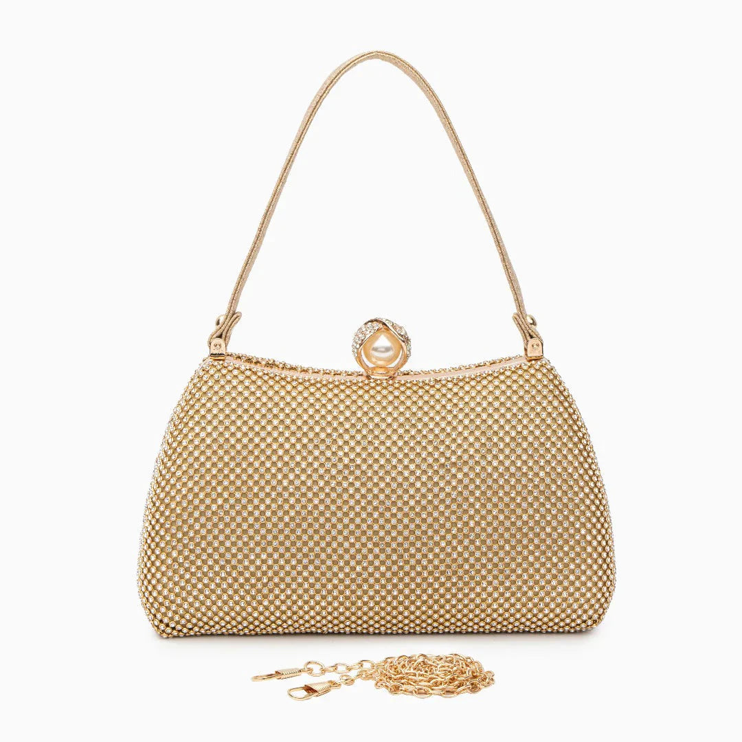 Vioraia (CS) Vintage Rhinestones Glitter Handbag