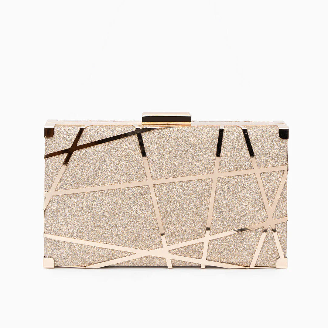 Vioraia Geometric Clutch Bag