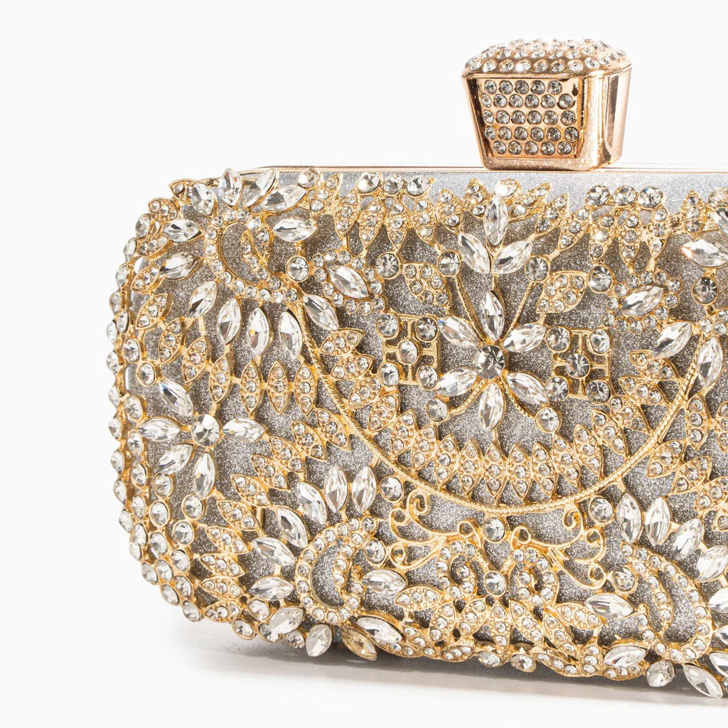 Vioraia Luxurious Flower Clutch Bag
