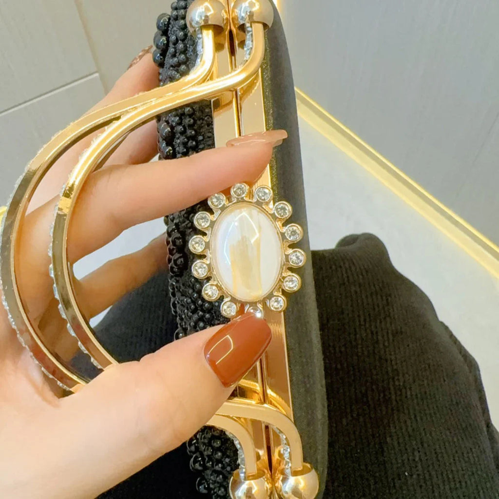 Vioraia (CS) Clarab  Pearl Clutch Bag