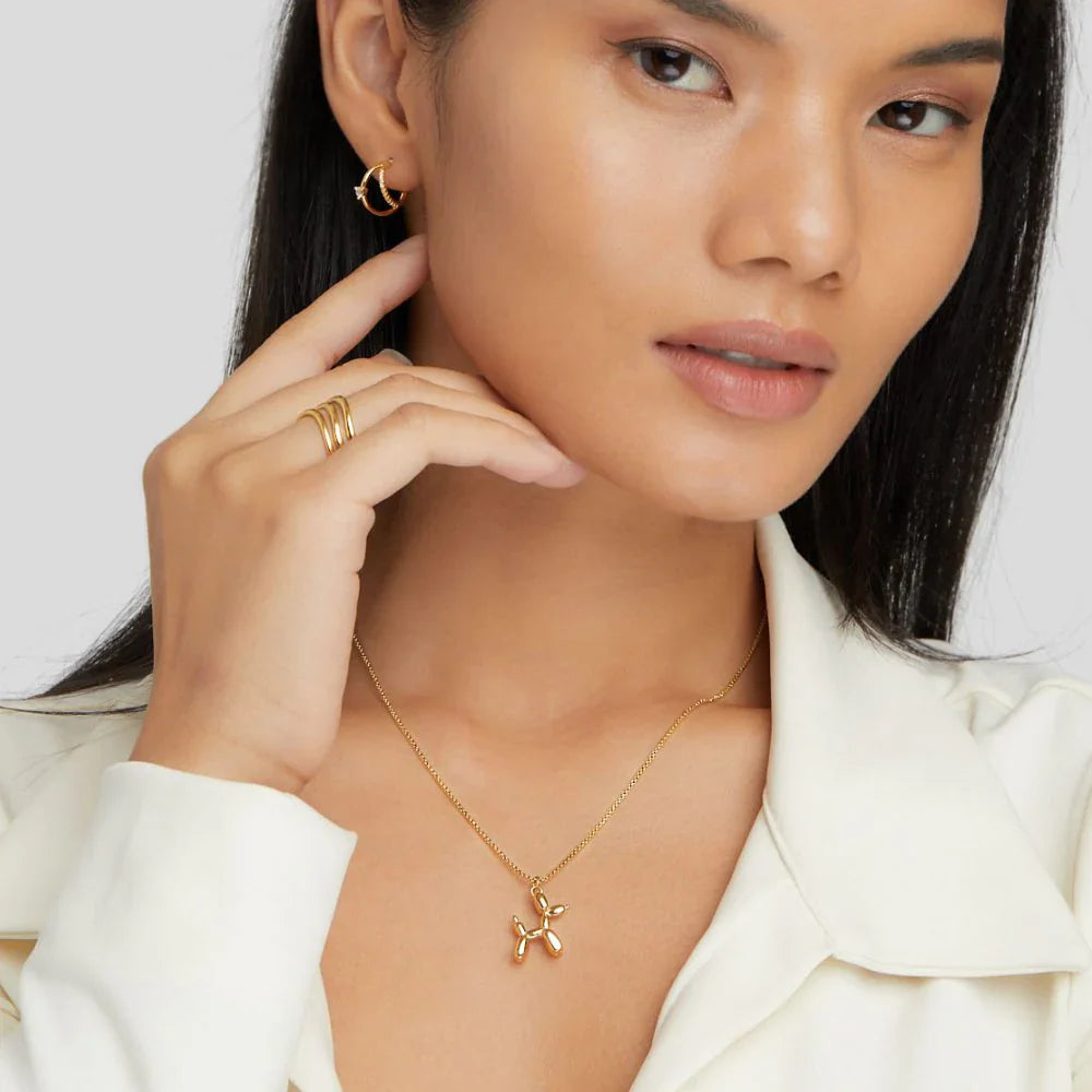 Vioraia Gold Balloon Animal Necklace