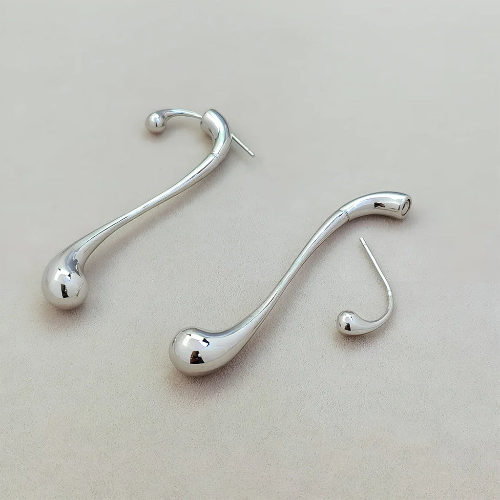 Vioraia Camille Elongated Drop Earrings