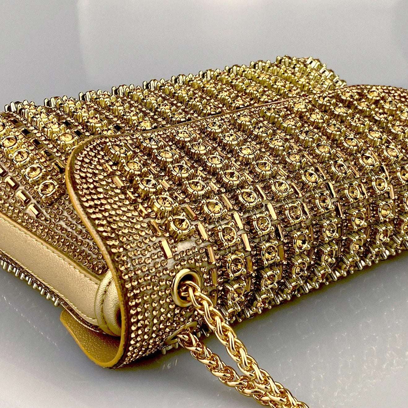 Vioraia Chantal Diamond Clutch Bag