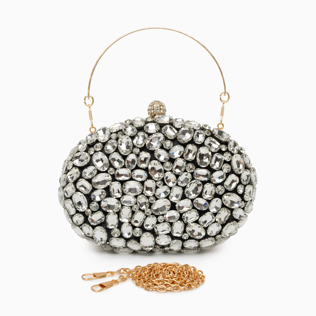 Vioraia Seraphine Gemstone Clutch Bag