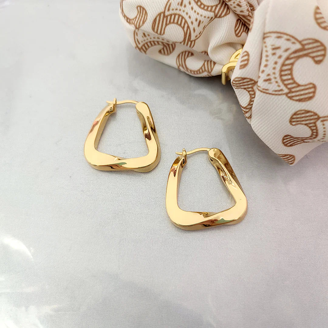 Vioraia Sierra Wave Hoop Earrings