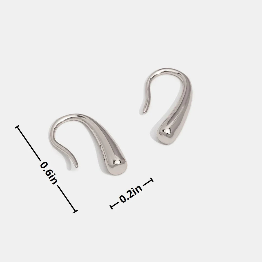 Vioraia Francesca Water Drop Silver Earrings