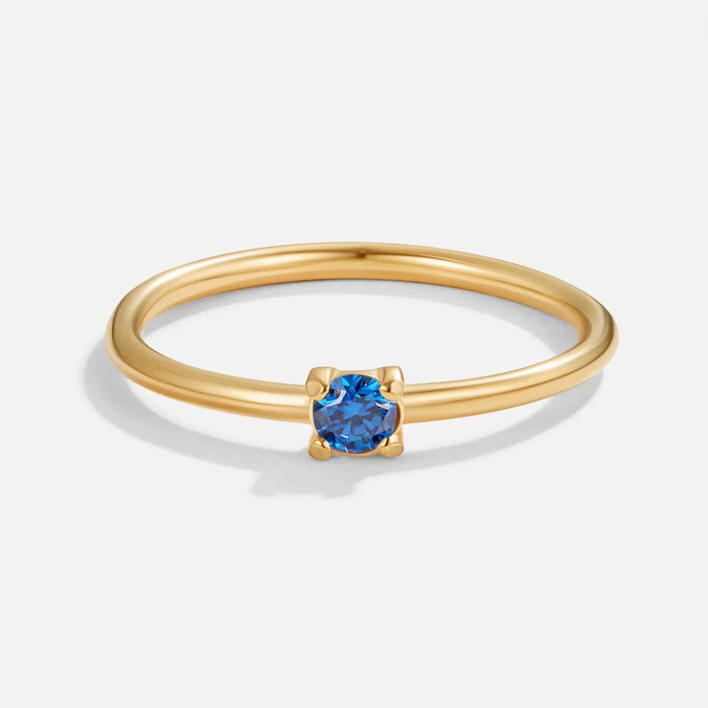 Vioraia Birthstone 18K Gold Rings