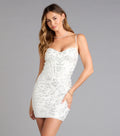 Lileah Sequin Corset Mini Dress