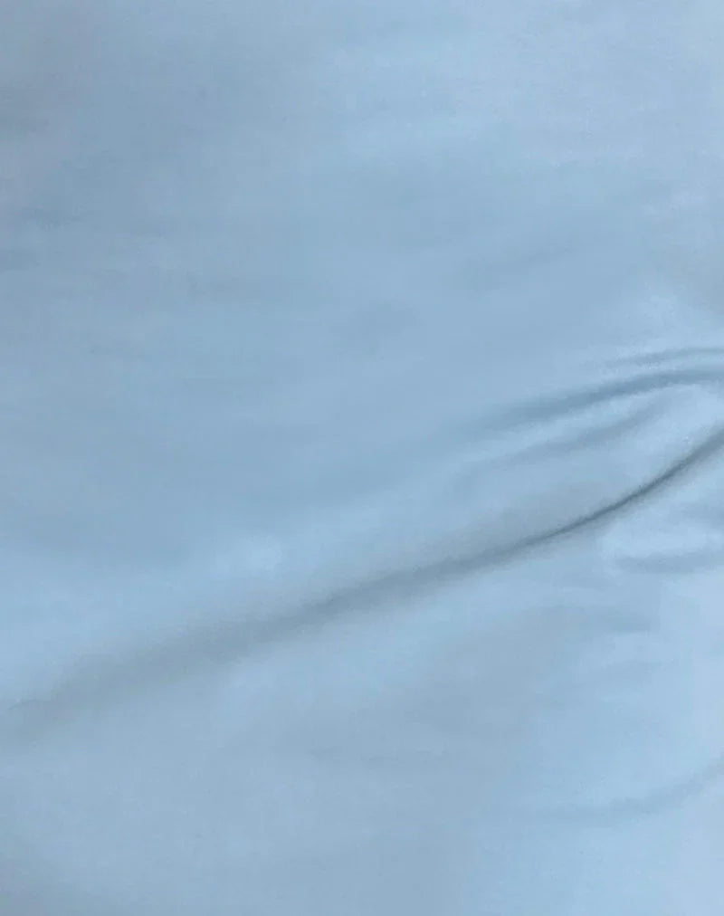 Riniko Mini Dress in Nantucket Blue with White Binding