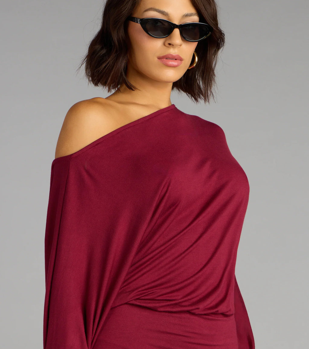 Behind The Scenes Long Sleeve Mini Dress