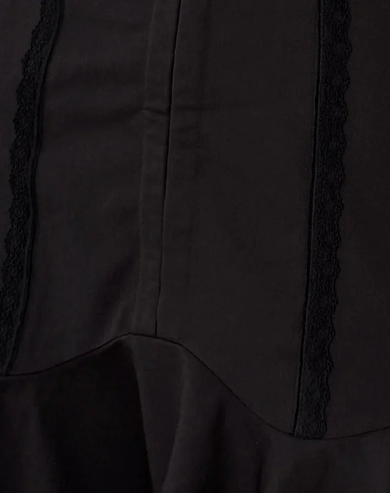 Snana Mini Dress in Tailoring Black