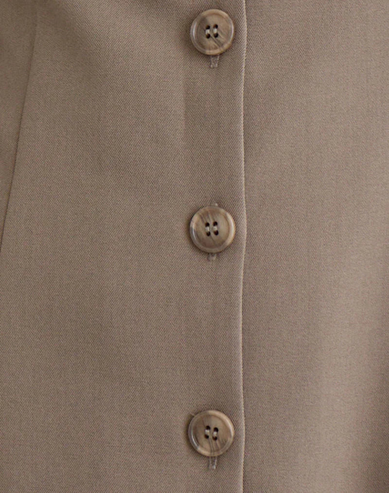 Mirina Mini Dress in Tailoring Taupe
