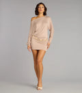 Behind The Scenes Long Sleeve Mini Dress